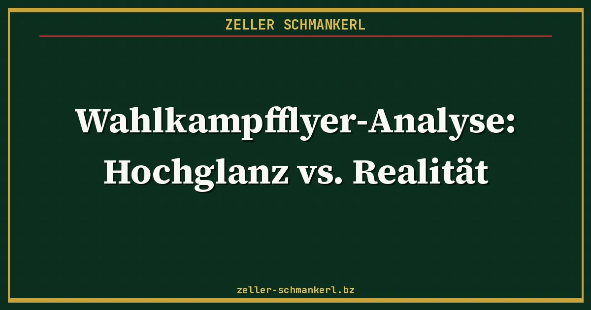 Wahlkampfflyer-Analyse
