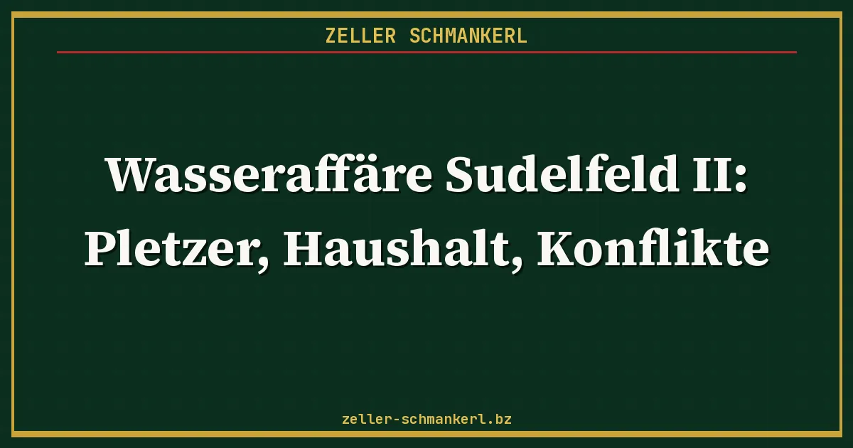 Wasseraffäre Teil II