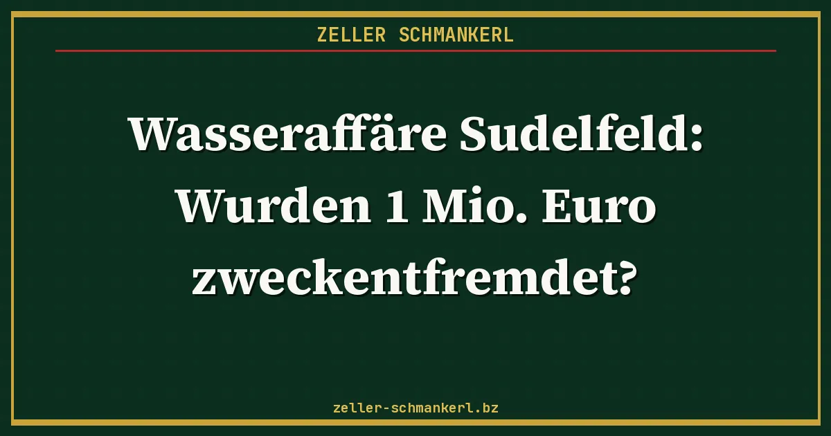Wasseraffäre Sudelfeld